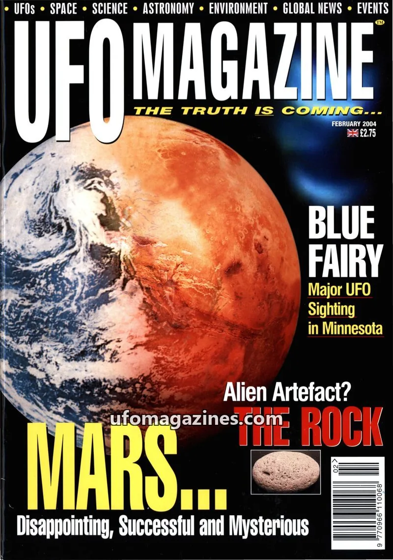 Cover of UFO Magazine (Quest) issue February 2004: UFO MAGAZINE