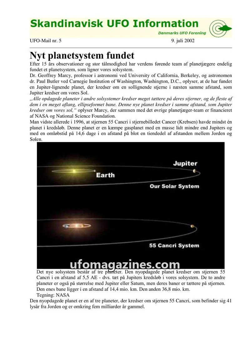 Cover of UFO Mail (SUFOI) issue 5: Skandinavisk UFO Information