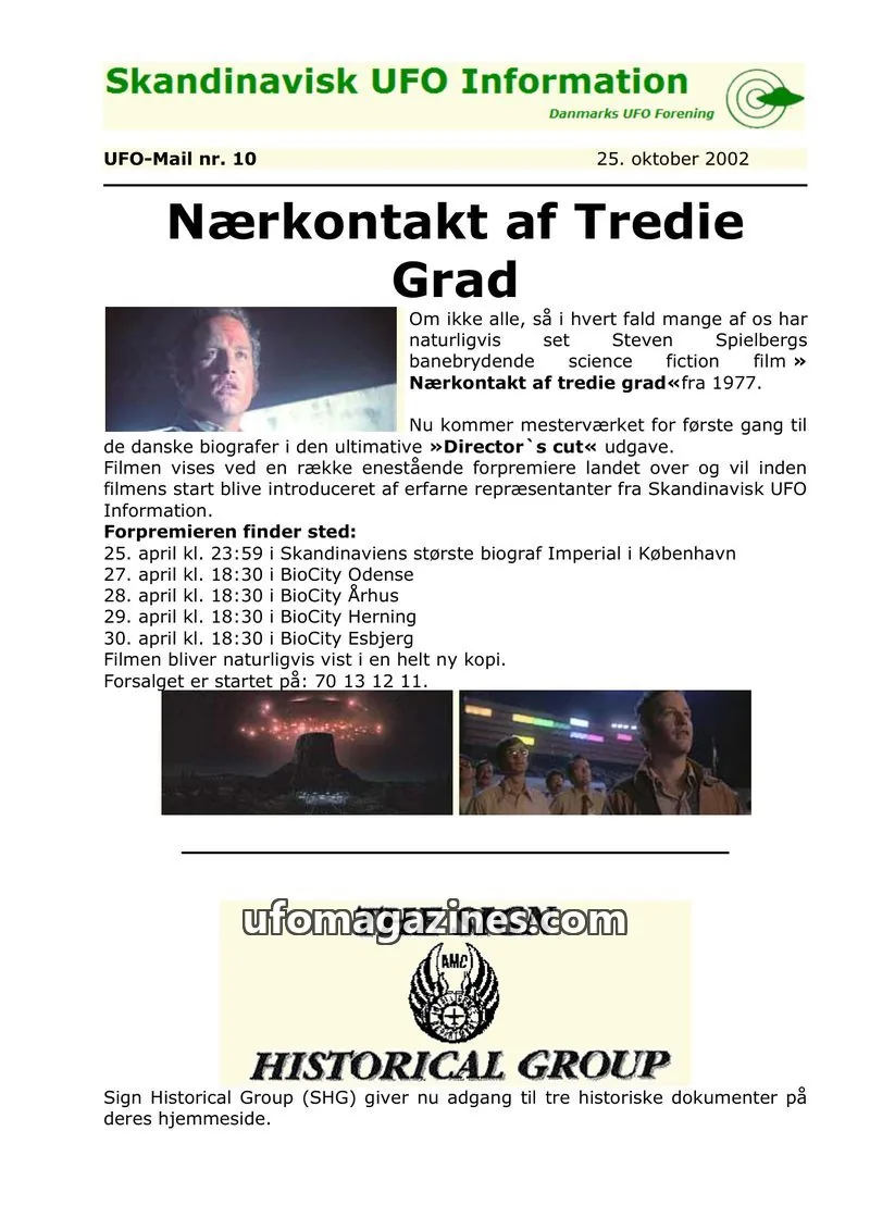 Cover of UFO Mail (SUFOI) issue nr. 10: Skandinavisk UFO Information