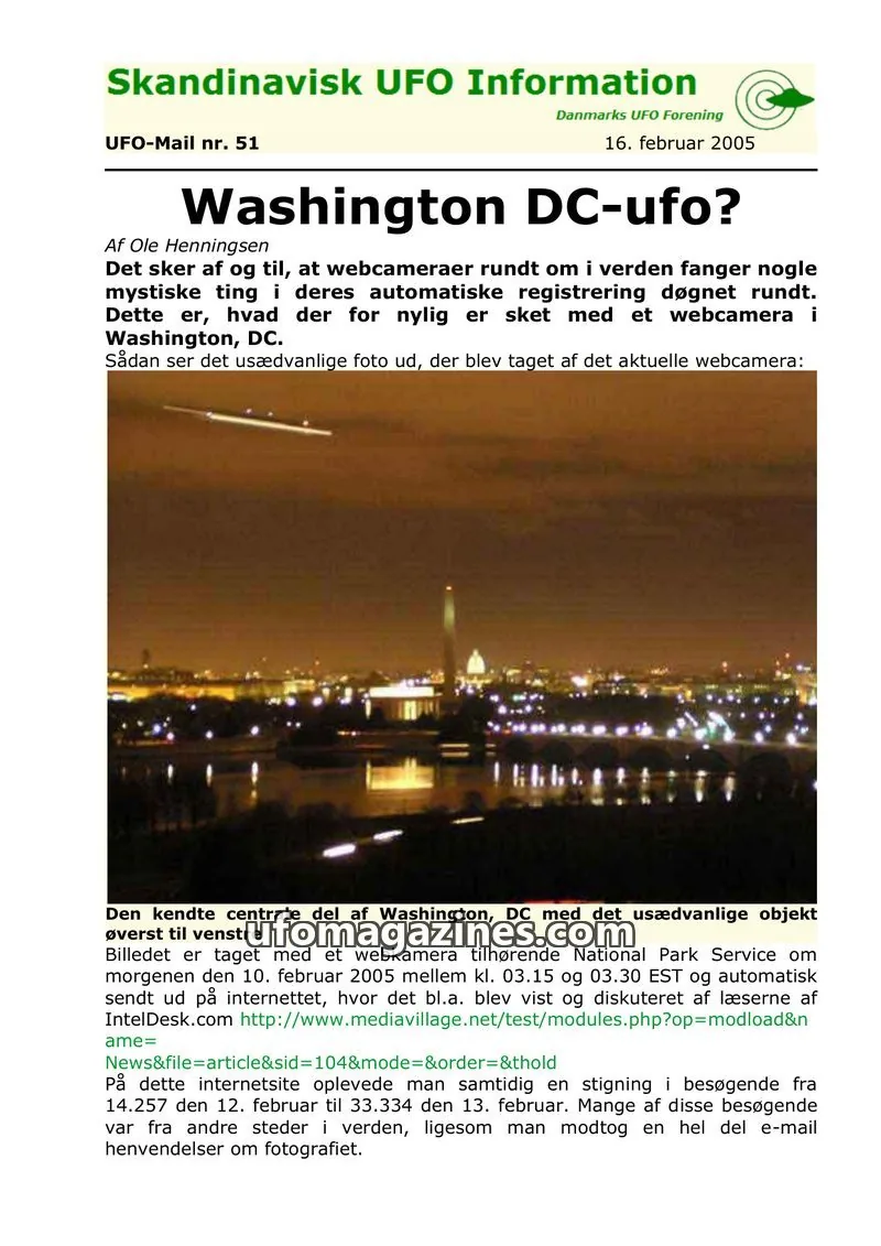 Cover of UFO Mail (SUFOI) issue UFO-Mail nr. 51: Skandinavisk UFO Information