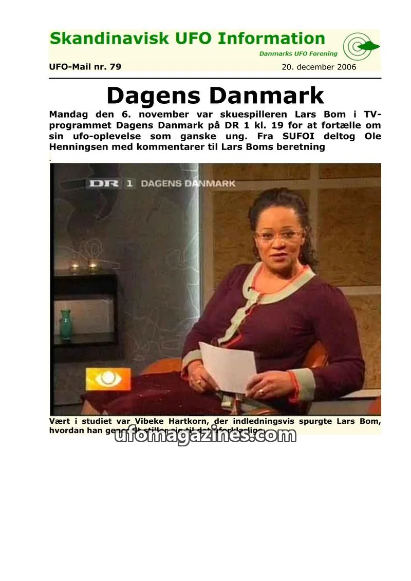 Cover of UFO Mail (SUFOI) issue nr. 79: Skandinavisk UFO Information