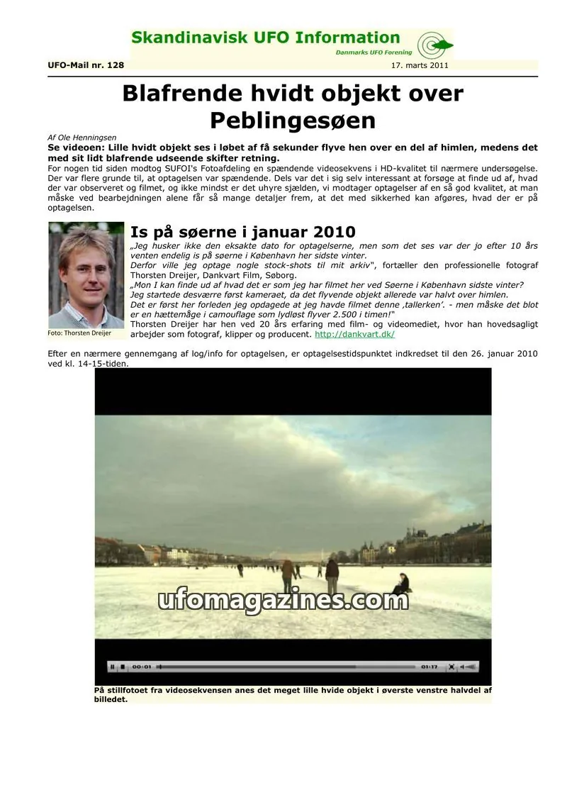 Cover of UFO Mail (SUFOI) issue 128: Skandinavisk UFO Information