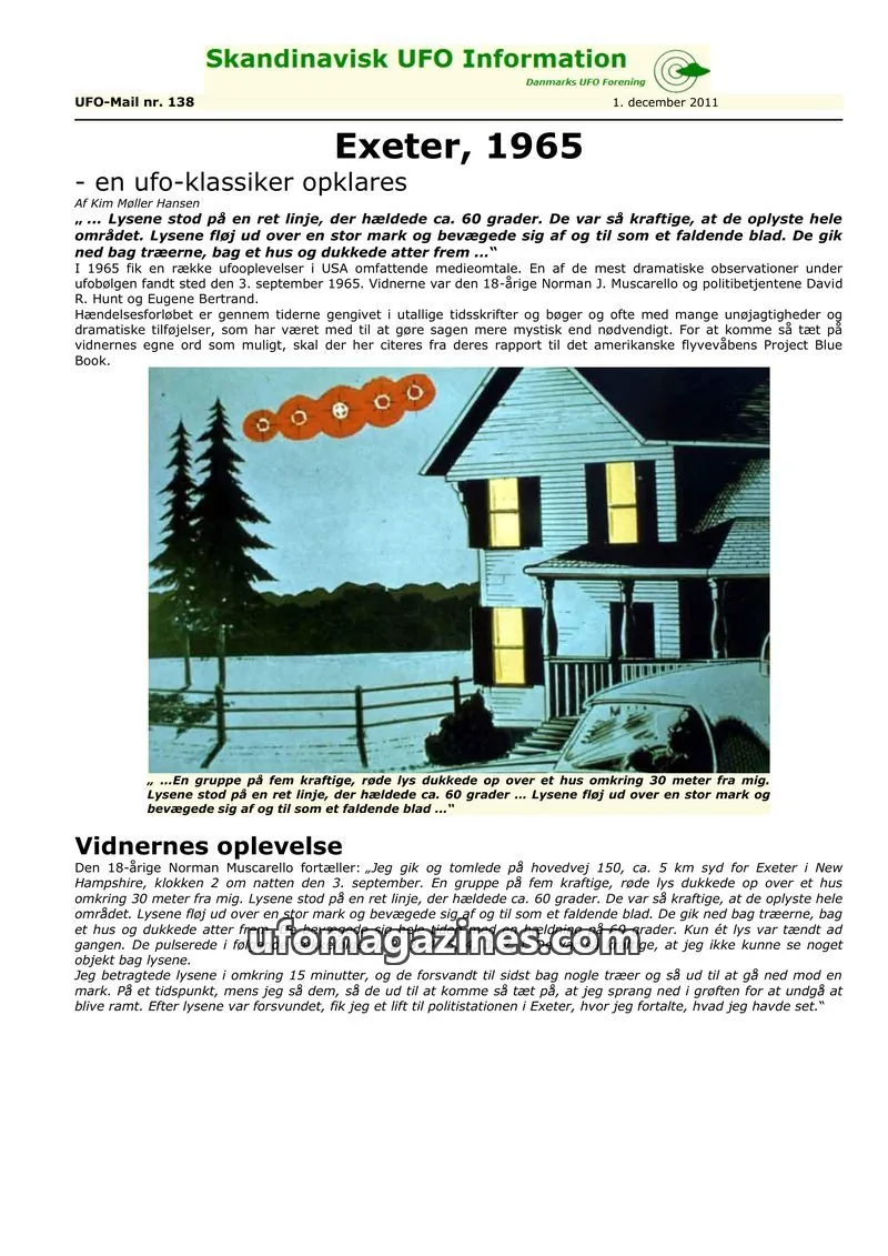 Cover of UFO Mail (SUFOI) issue nr. 138: Skandinavisk UFO Information