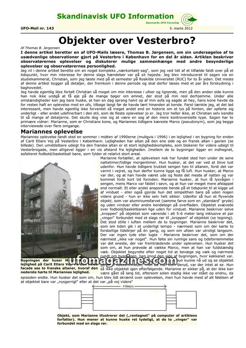 Cover of UFO Mail (SUFOI) issue 143: Skandinavisk UFO Information
