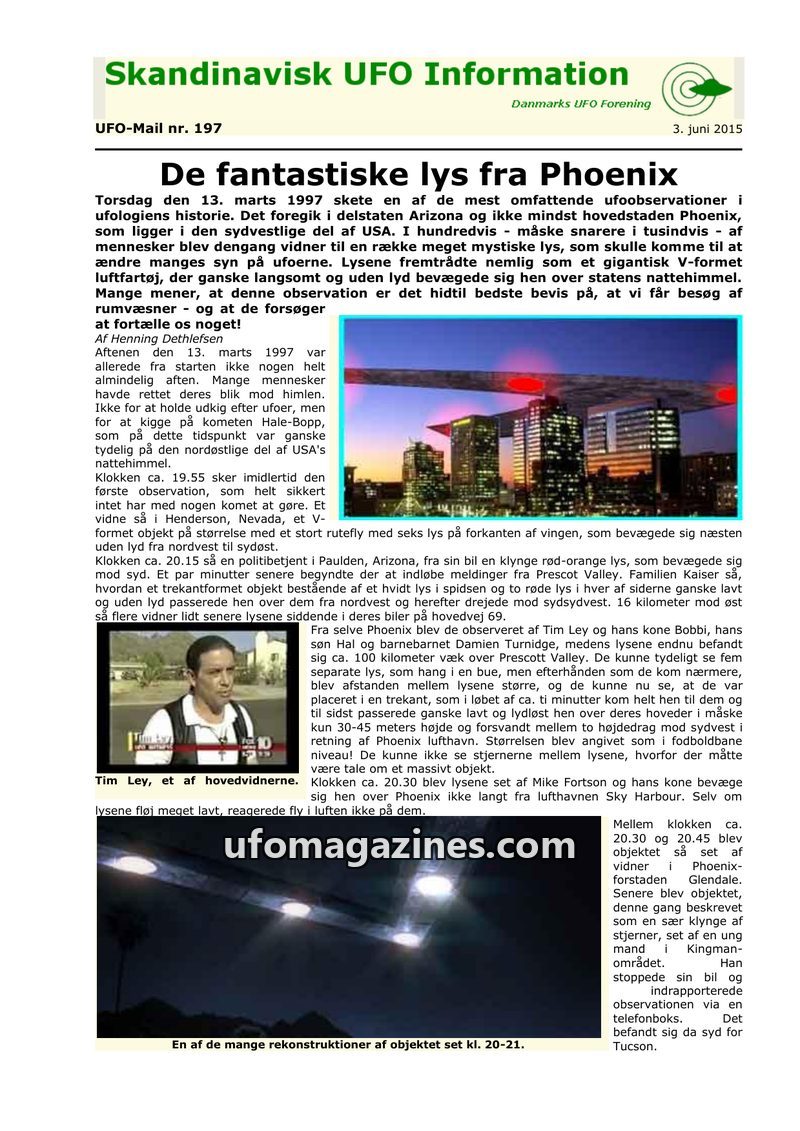 Cover of UFO Mail - No 197 - 2015