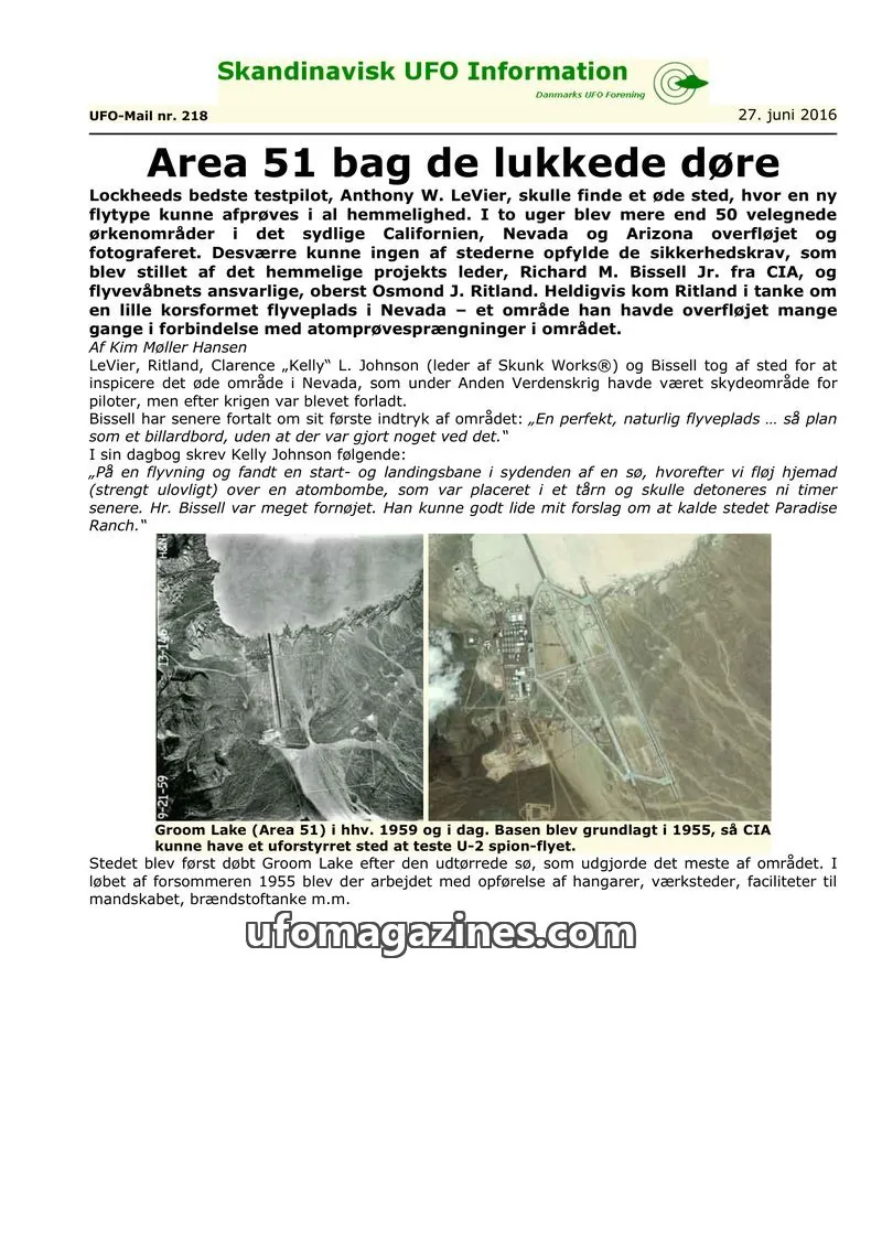 Cover of UFO Mail (SUFOI) issue nr. 218: Skandinavisk UFO Information