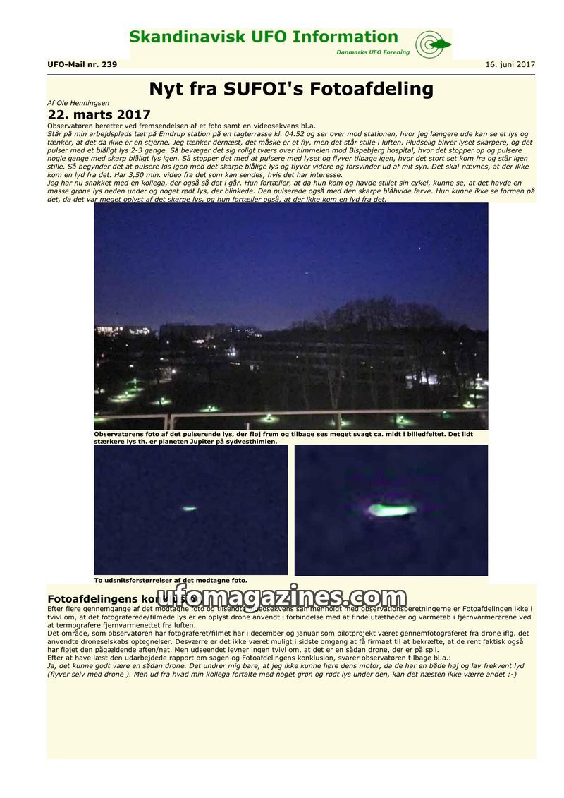 Cover of UFO Mail - No 239 - 2017