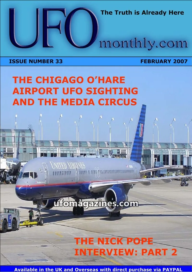 Cover of UFO Monthly issue 33: UFO monthly.com