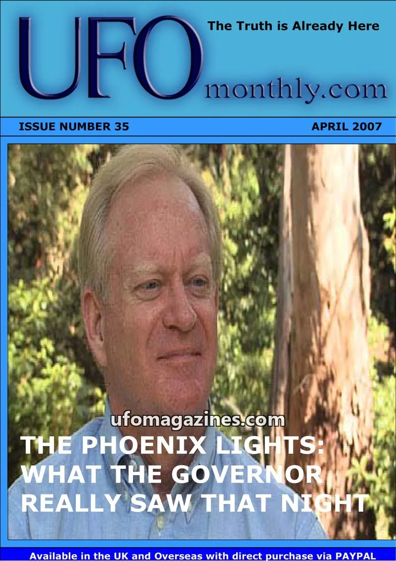 Cover of UFO Monthly issue 35: UFO monthly.com