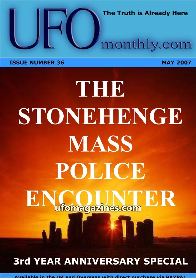Cover of UFO Monthly issue 36: UFO monthly.com