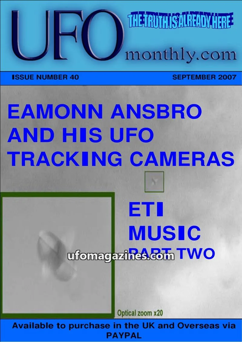 Cover of UFO Monthly issue 40: UFO monthly.com