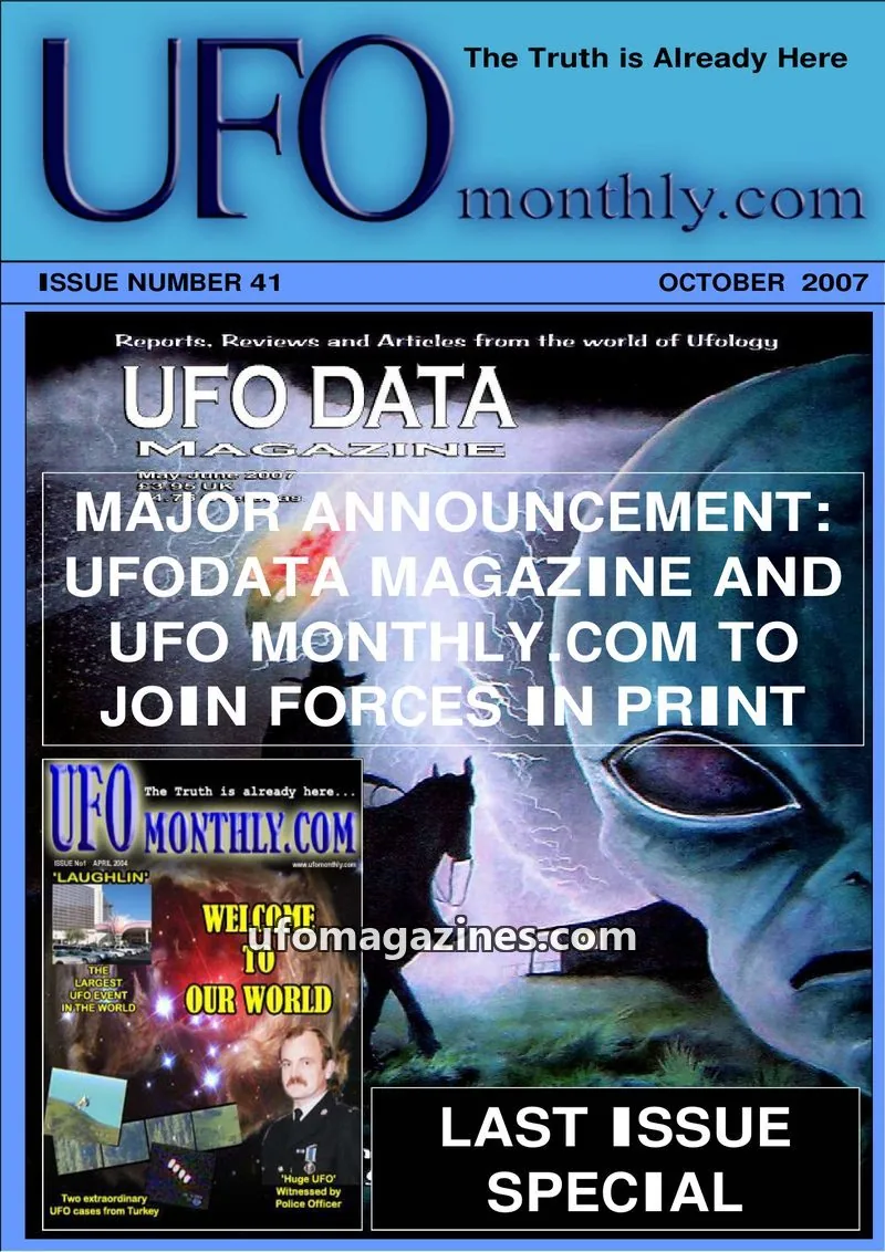 Cover of UFO Monthly issue 41: UFO monthly.com