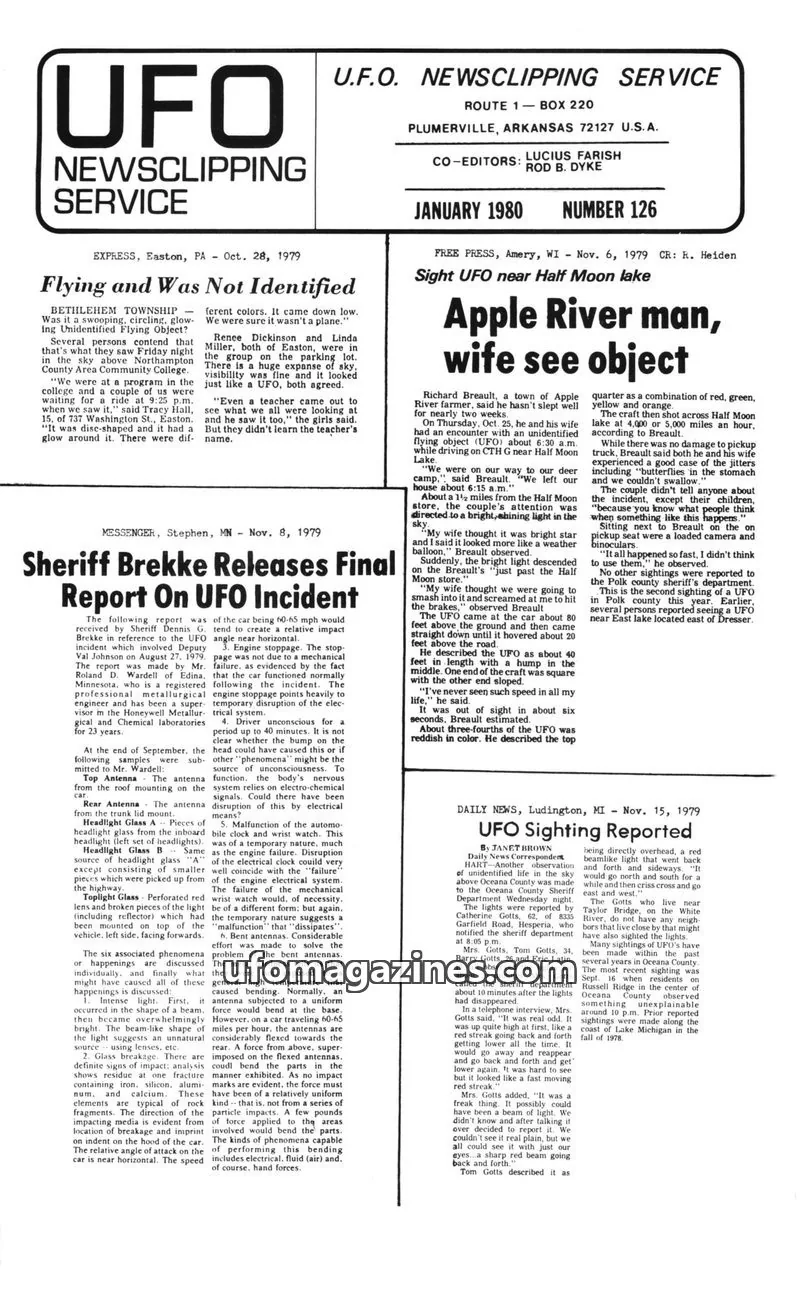 Cover of UFO Newsclipping Service issue December 23, 1979: SUBURBAN TRENDS