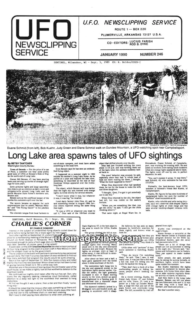 Cover of U.F.O. NEWSCLIPPING SERVICE issue 246: U.F.O. NEWSCLIPPING SERVICE