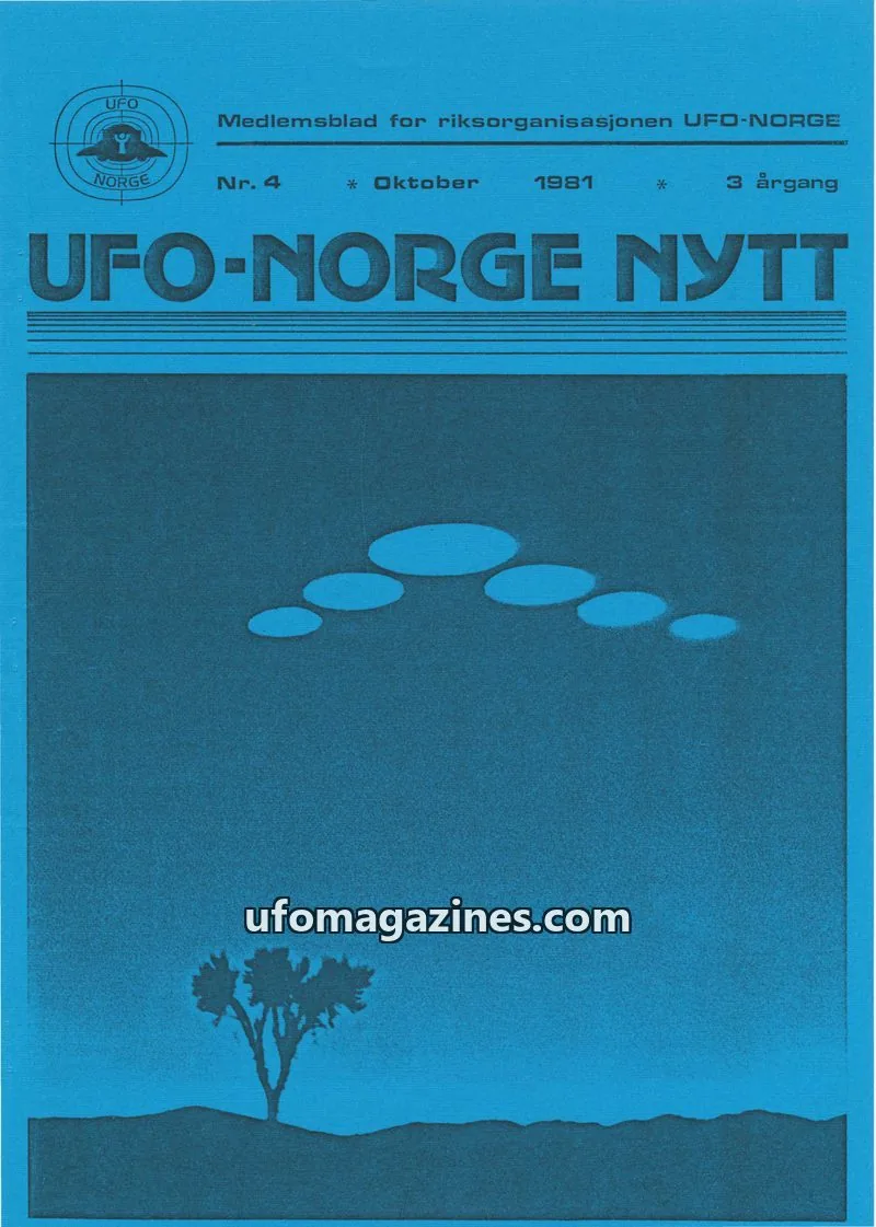 Cover of UFO-Norge Nytt issue 4: UFO-NORGE NYTT