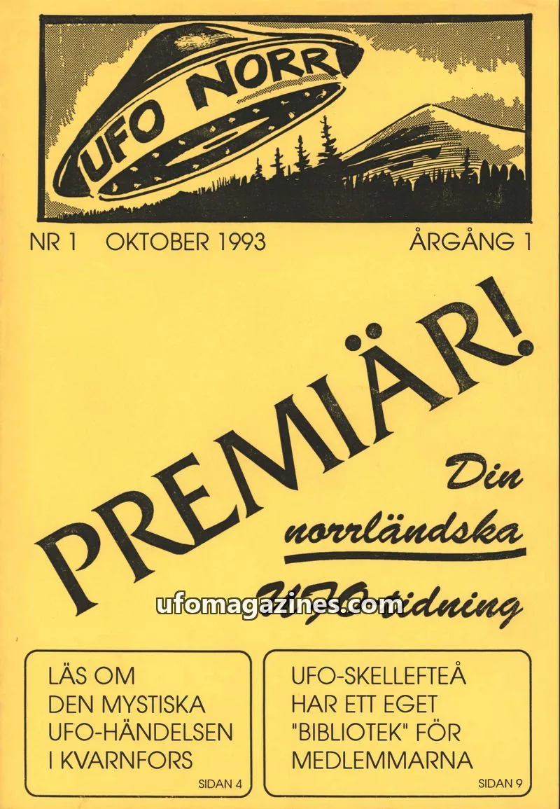 Cover of UFO Norr issue 1: UFO NORR