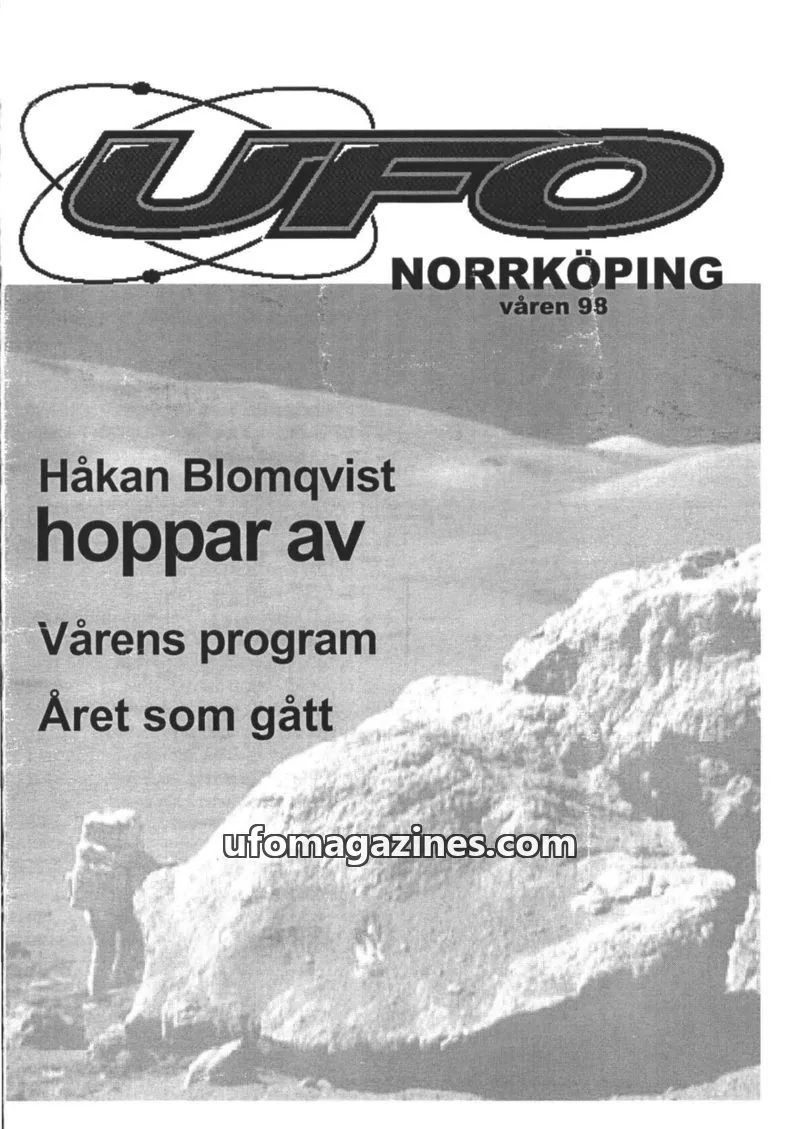 Cover of UFO-Norrkoping issue våren 98: UFO NORRKÖPING
