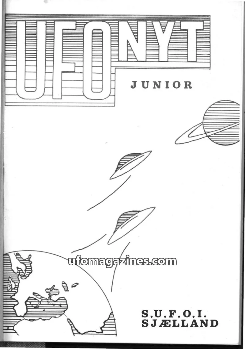 Cover of UFO Nyt Junior (SUFOI) issue 1: UFONYT JUNIOR
