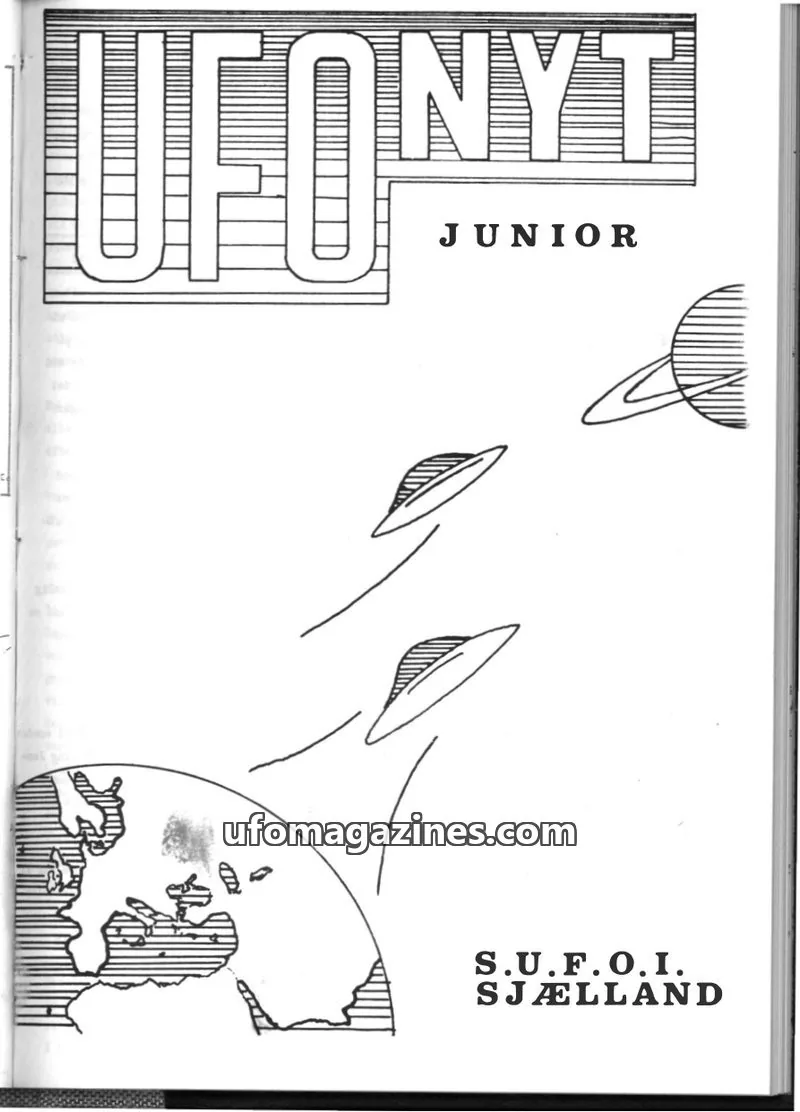 Cover of UFO Nyt Junior (SUFOI) issue 2: UFONYT JUNIOR