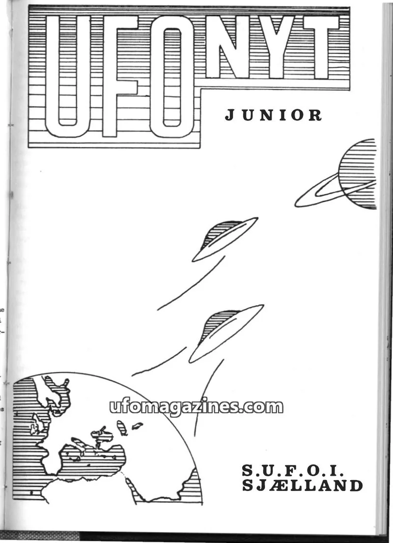 Cover of UFO Nyt Junior (SUFOI) issue 3: UFONYT JUNIOR