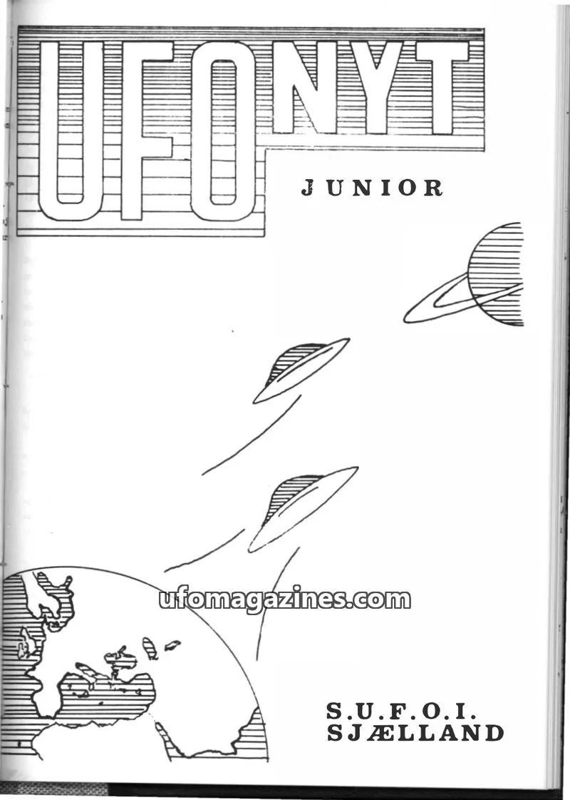 Cover of UFO Nyt Junior (SUFOI) issue 4: UFONYT JUNIOR