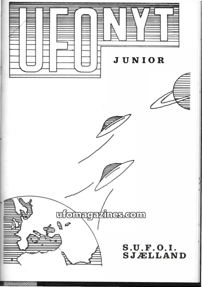 Cover of UFO Nyt Junior (SUFOI) issue 6: UFONYT JUNIOR