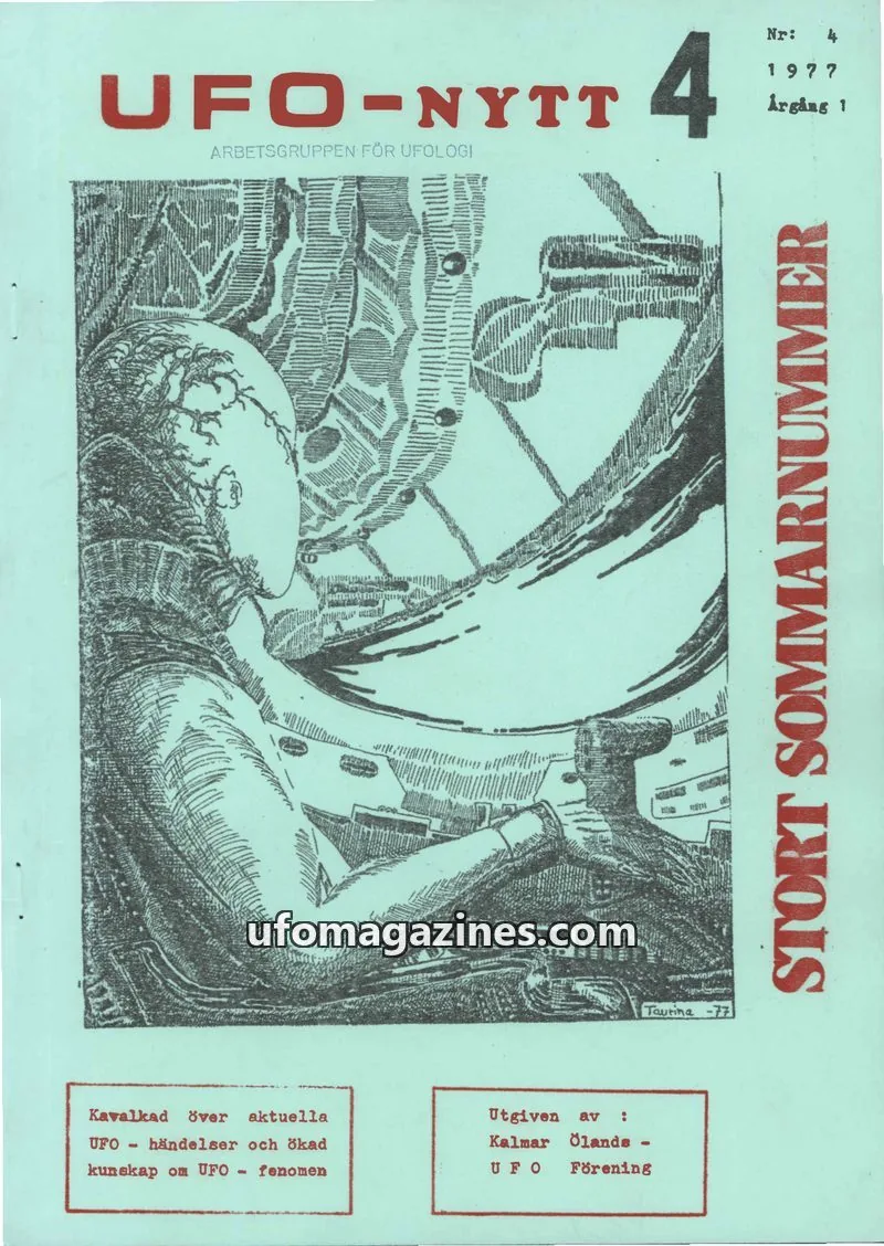 Cover of UFO-Nytt Kalmar-Öland issue 4: UFO-NYTT