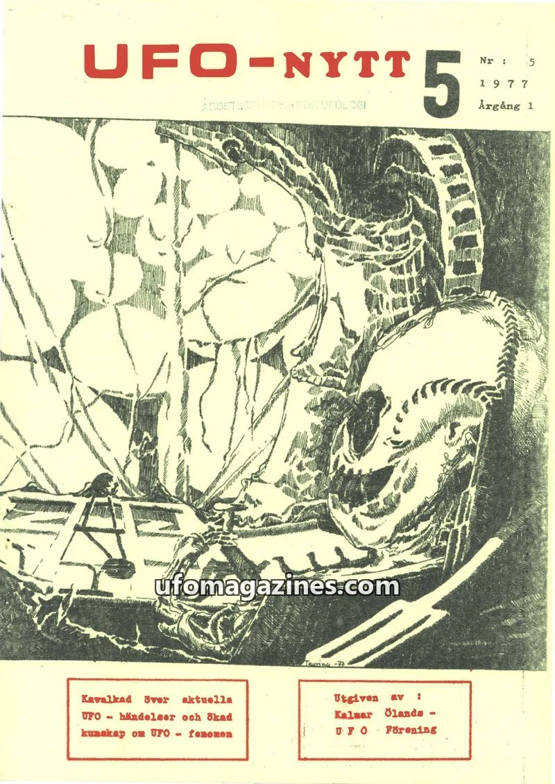 Cover of UFO-Nytt Kalmar-Öland issue 5: UFO-NYTT