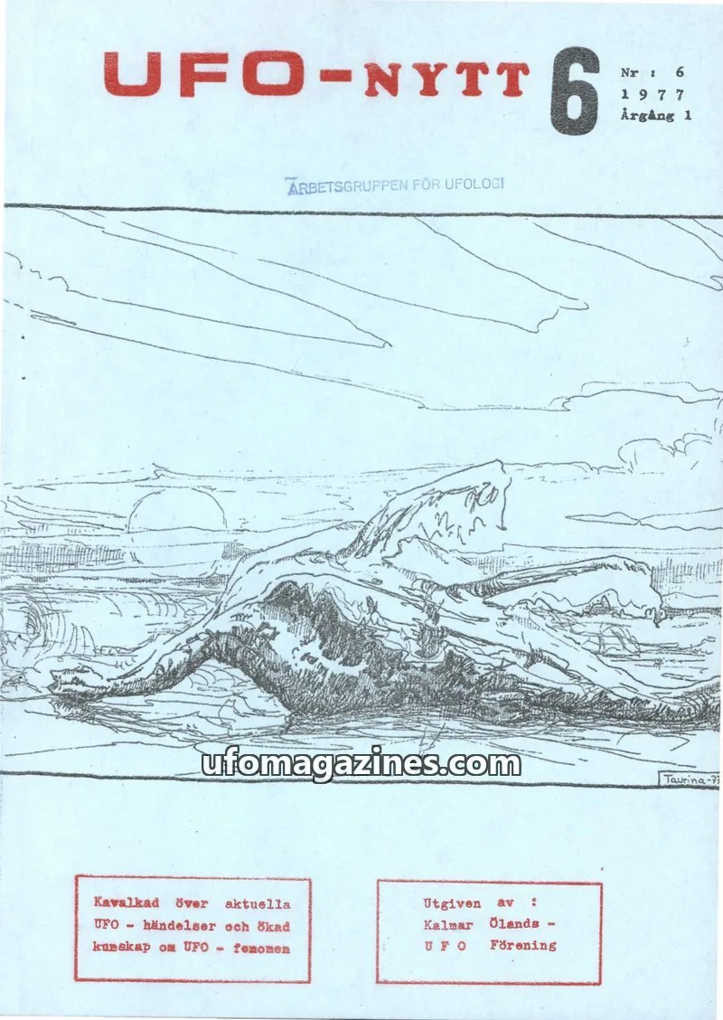 Cover of UFO-Nytt Kalmar-Öland issue 6: UFO-NYTT