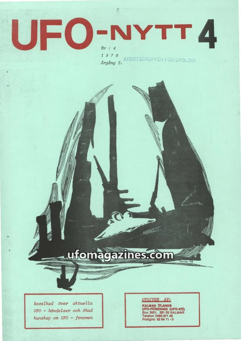 Cover of UFO-Nytt Kalmar-Öland issue 4: UFO-NYTT