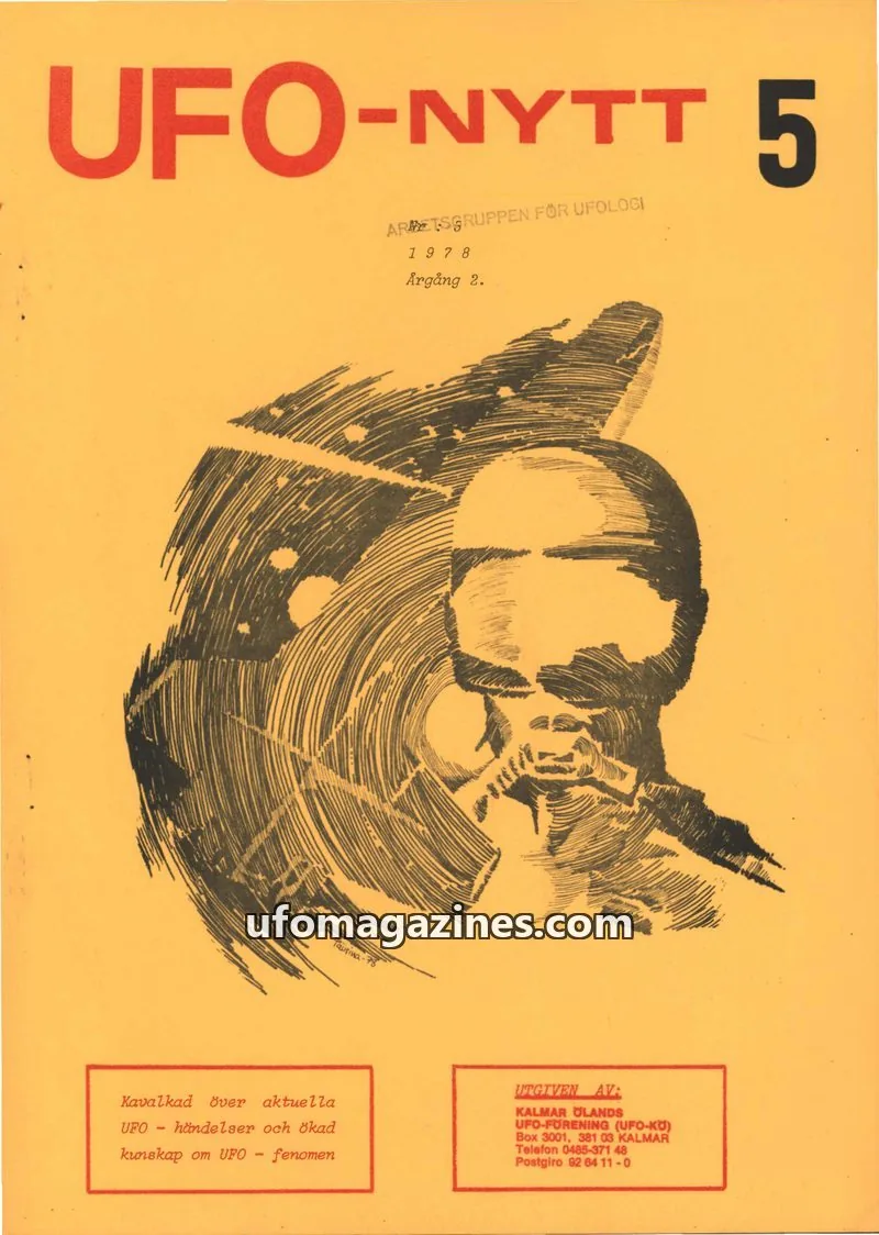Cover of UFO-Nytt Kalmar-Öland issue 5: UFO-NYTT