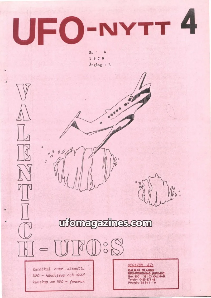 Cover of UFO-Nytt Kalmar-Öland issue 4: UFO-NYTT