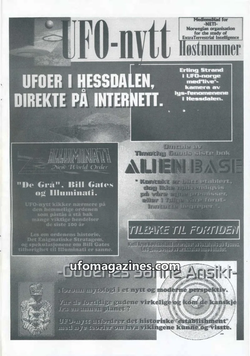 Cover of NETI issue 1: UFO-nytt
