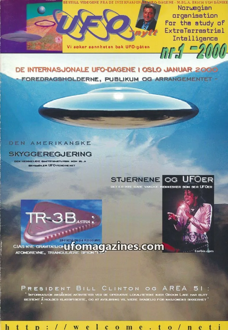 Cover of NETI issue nr.1: UFO-nytt