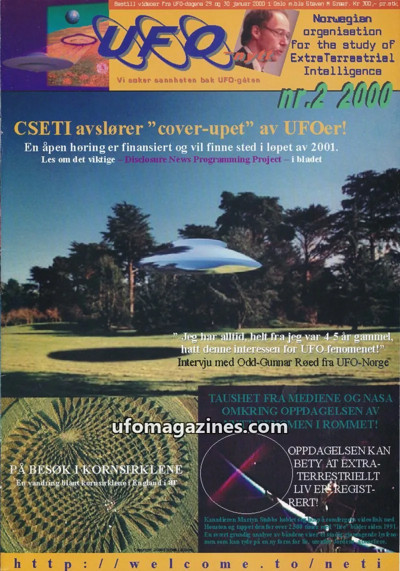 Cover of UFO-Nytt (NETI) issue 2000: UFO