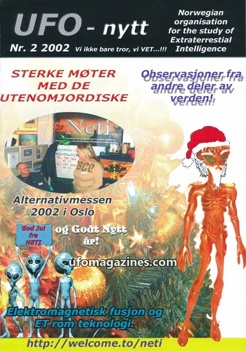 Cover of NETI issue 2 2002: UFO - nytt