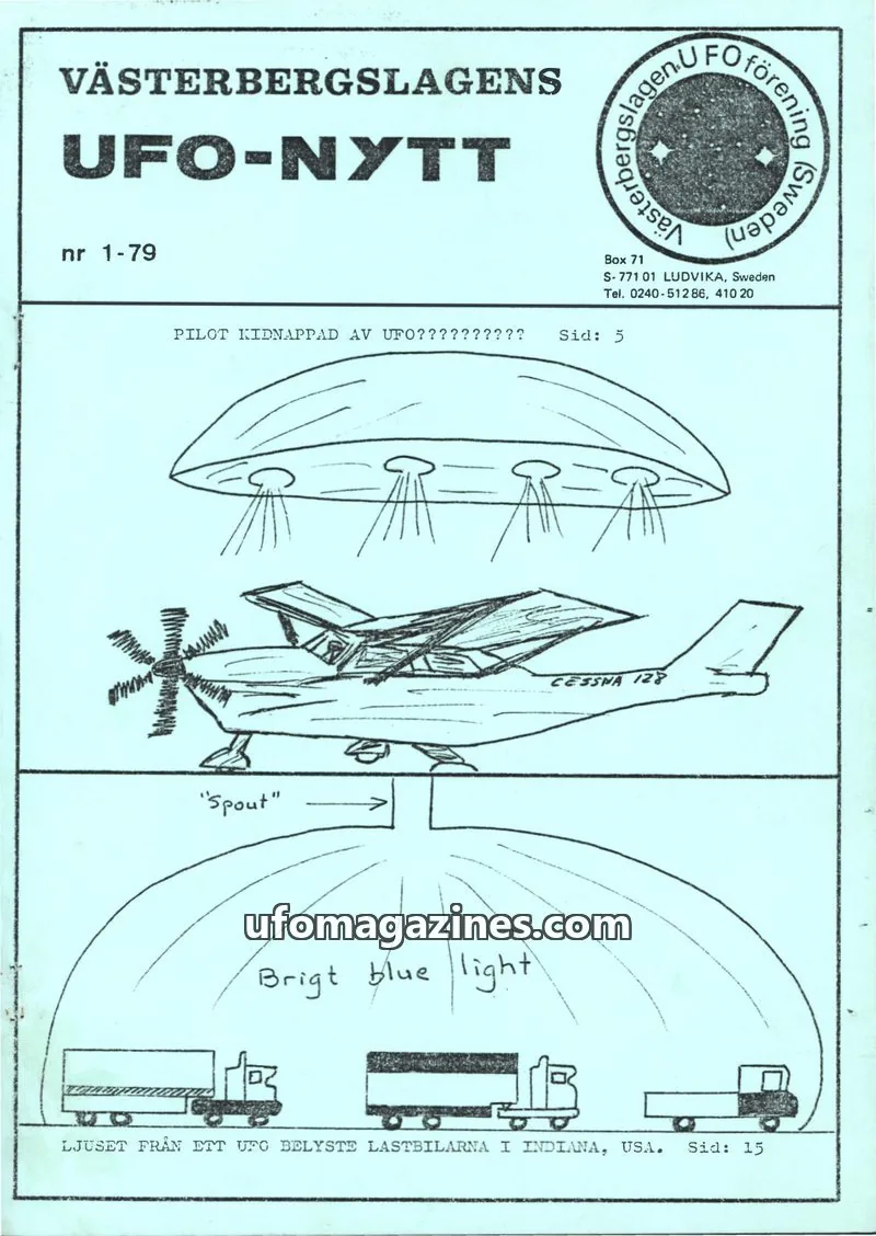Cover of UFO-Nytt Vasterbergslagen issue 1-79: VÄSTERBERGSLAGENS UFO-NYTT