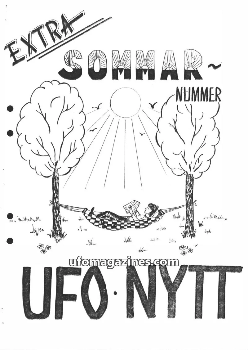 Cover of UFO-Nytt Vasterbergslagen issue Sommar Nummer: UFO-NYTT