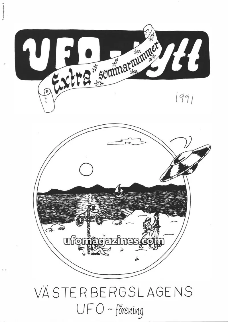 Cover of UFO-Nytt Vasterbergslagen issue Extra sommarnummer: UFO Extra sommarnummer