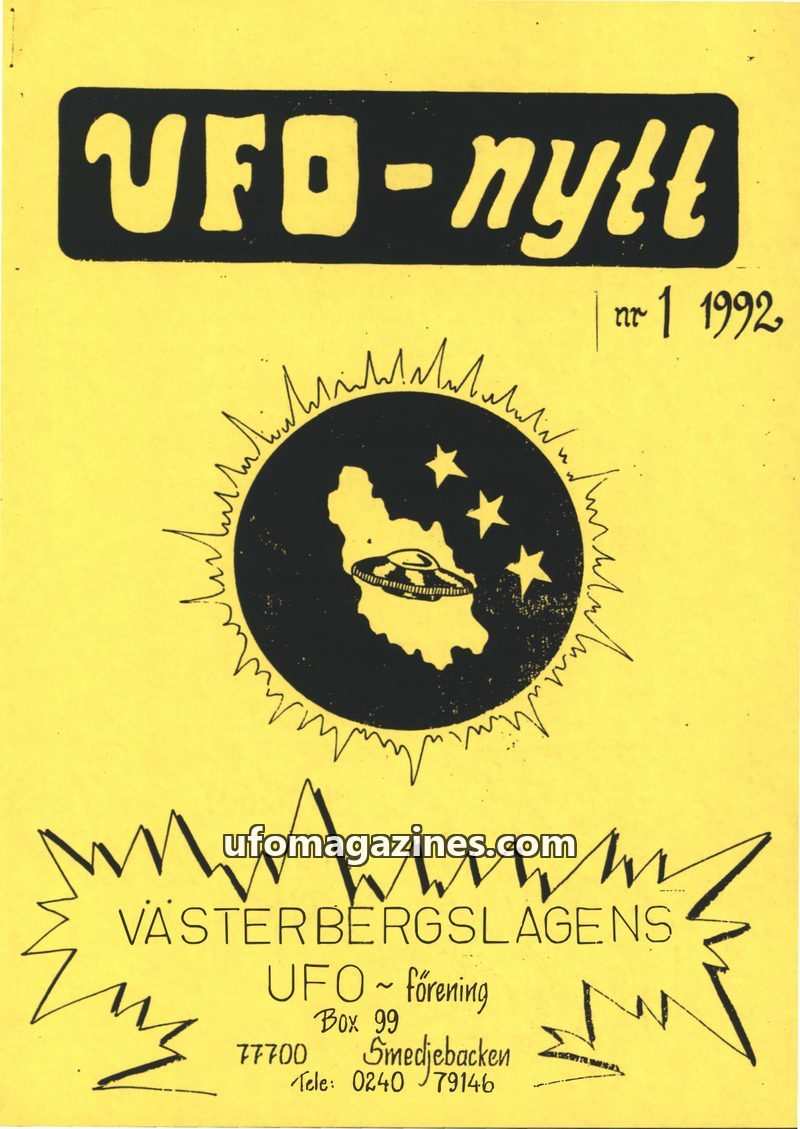 Cover of UFO-Nytt - 1992 No 1