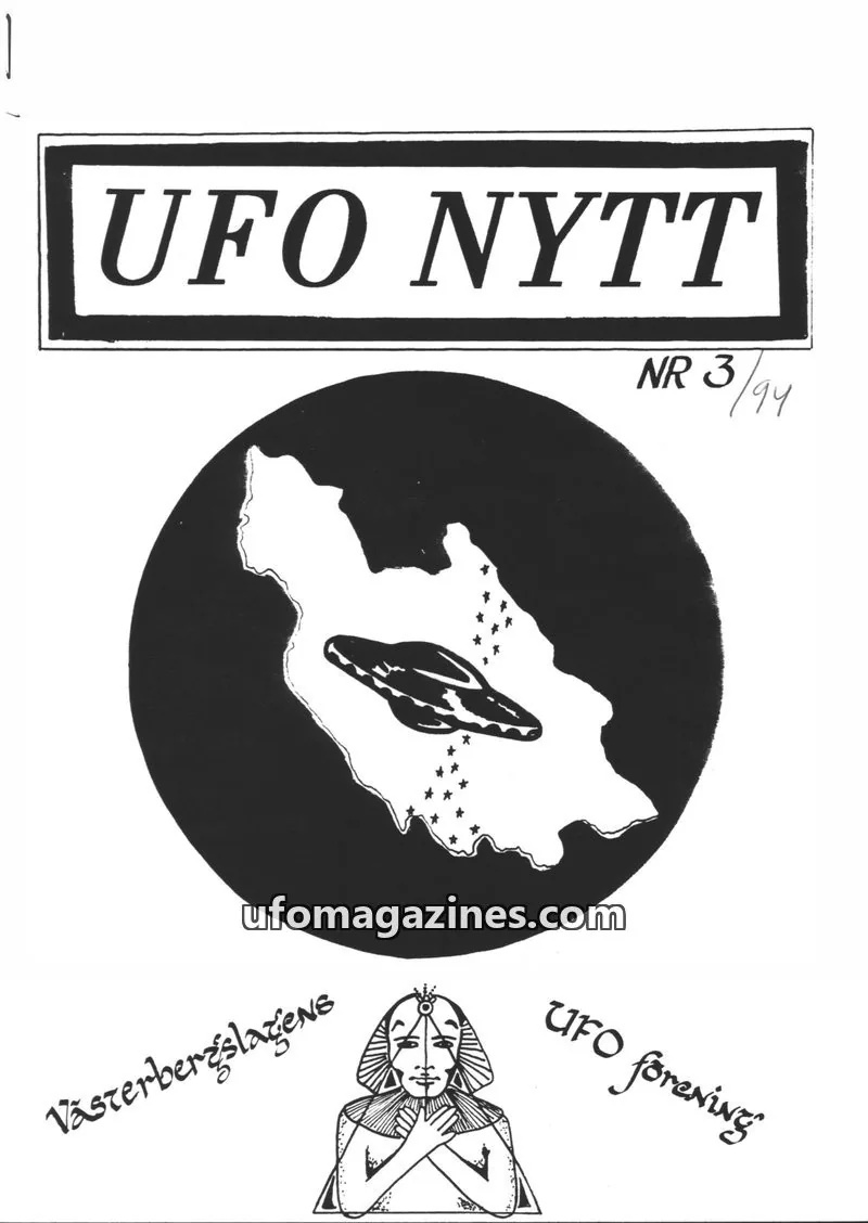 Cover of UFO-Nytt Vasterbergslagen issue 3/94: UFO NYTT