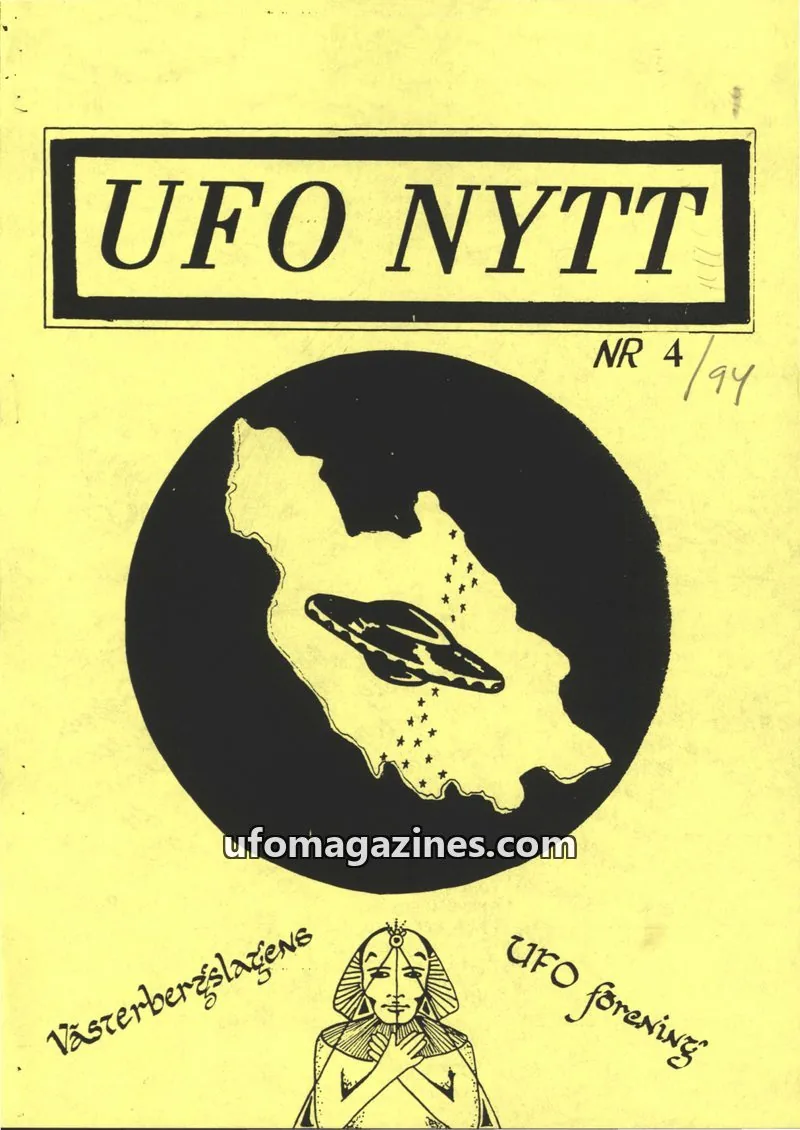 Cover of UFO-Nytt Vasterbergslagen issue 4: UFO NYTT