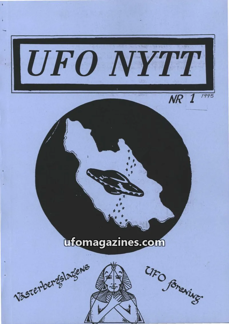 Cover of UFO-Nytt Vasterbergslagen issue 1: UFO NYTT
