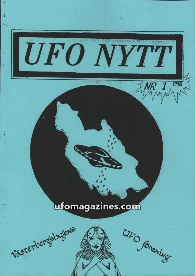 Cover of UFO-Nytt Vasterbergslagen issue 1: UFO NYTT