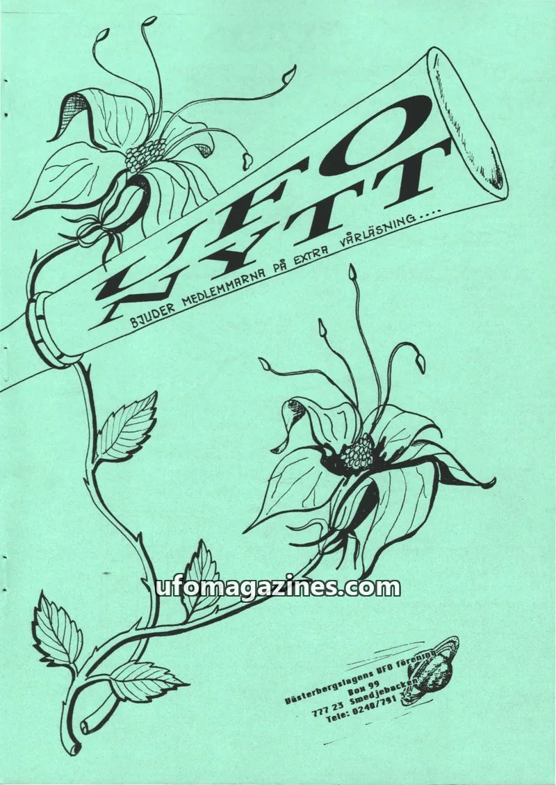 Cover of UFO-Nytt Vasterbergslagen issue 1: GLADA SIDOR