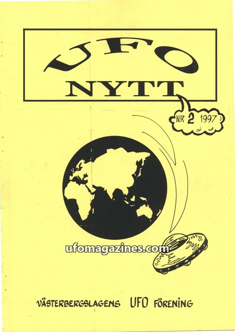 Cover of UFO-Nytt Vasterbergslagen issue 2: UFO NYTT
