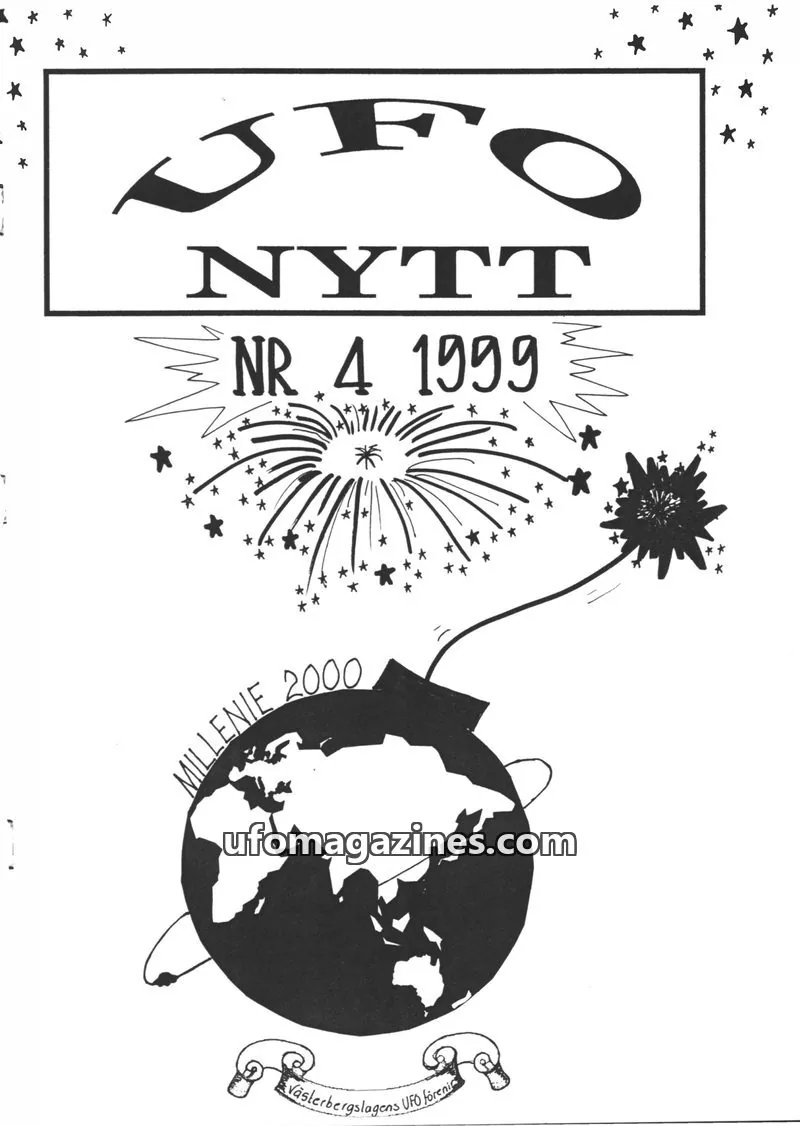 Cover of UFO-Nytt Vasterbergslagen issue 4: UFO NYTT