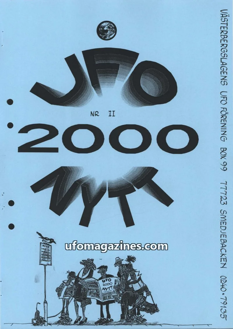 Cover of UFO-Nytt Vasterbergslagen issue NR II: UFO-NYTT