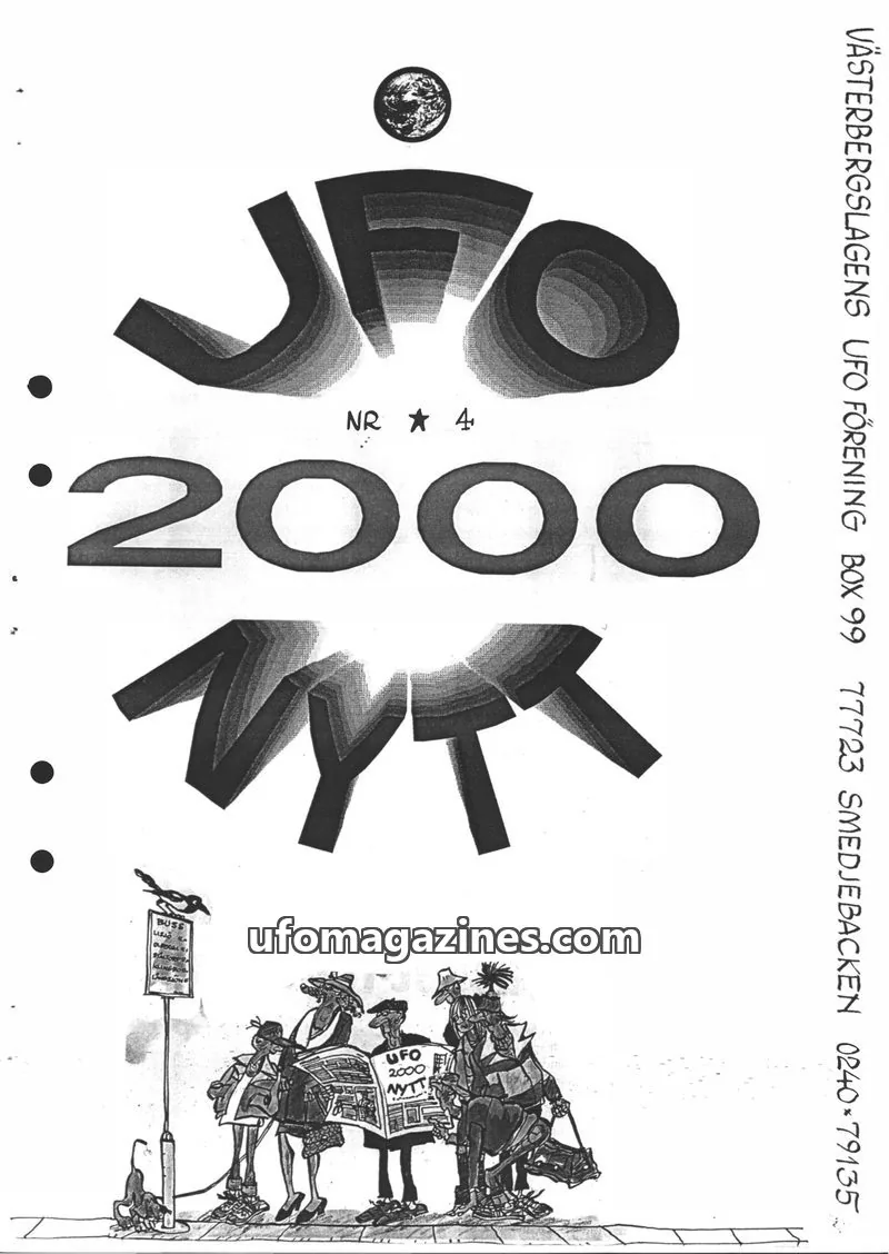 Cover of UFO-Nytt Vasterbergslagen issue SEPT/OKT 1999: UR UFO MAGAZINE