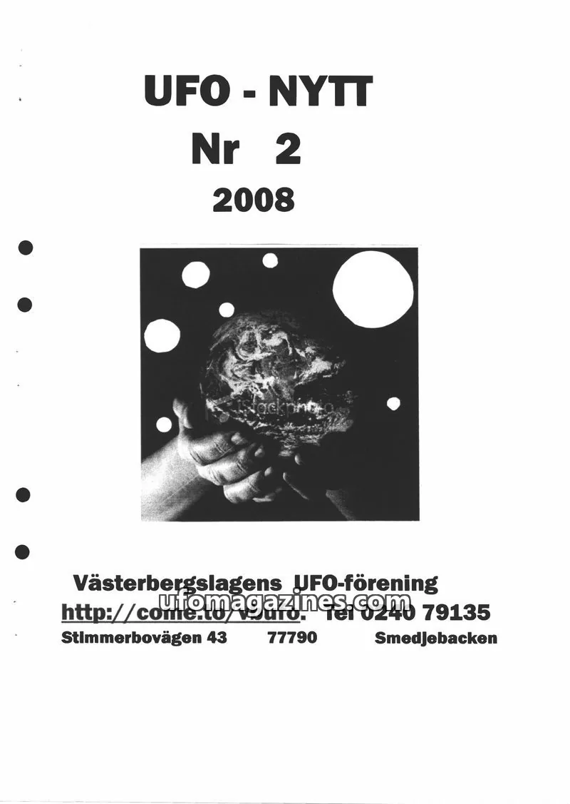 Cover of UFO-Nytt Vasterbergslagen issue 2: UFO - NYTT